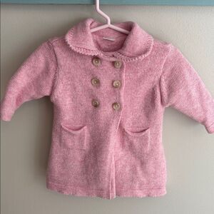 Edgehill collection baby pink sweater jacket size 9 months